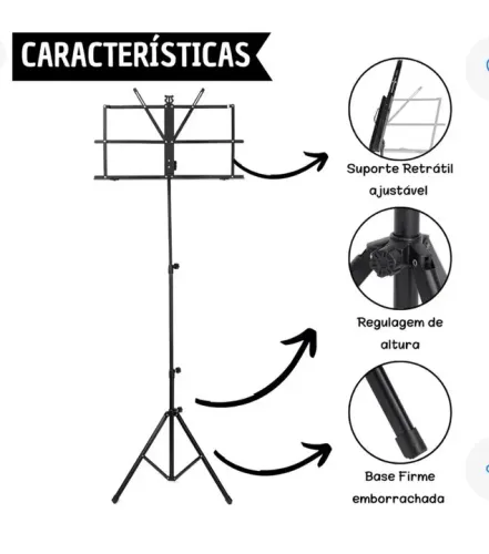 Porta partitura ou estante de partitura