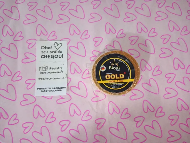 Fita adesiva GOlD para prótese capilar com silicone