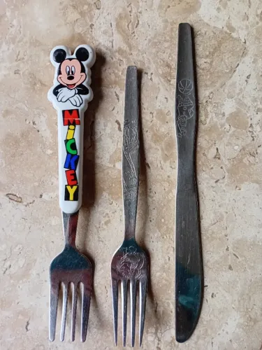 Kit de garfo e faca infantil