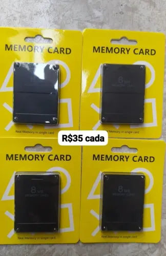 Memory Card 8MB PlayStation - R$35 cada