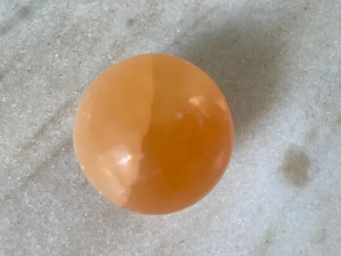 Esfera Selenita Laranja.