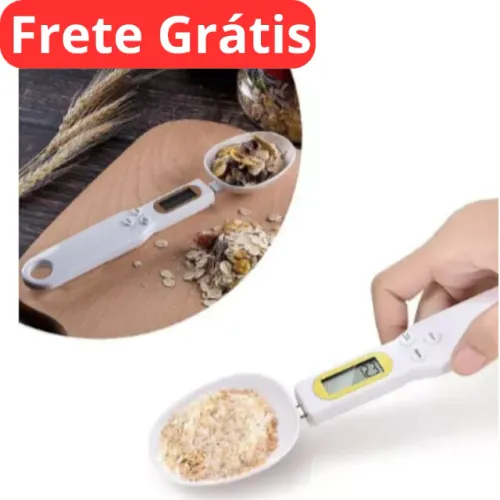 Colher Medidor Digital Lcd Balança Precisão Até 500g