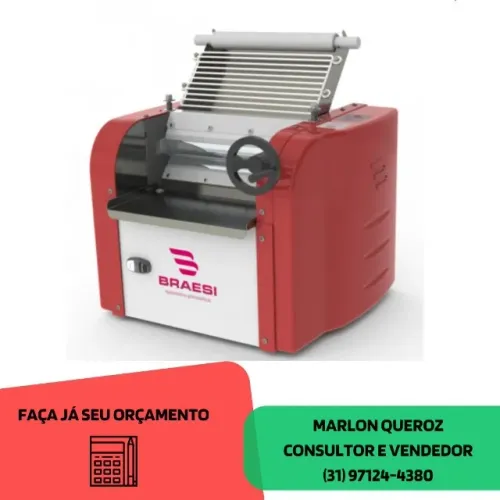 Cilindro De Mesa para Massas Braesi 30cm 2kg Bivolt