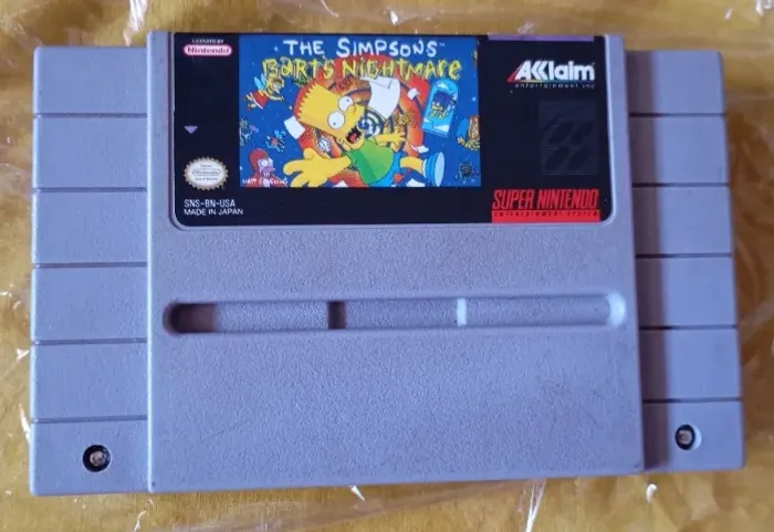 Cartucho Super Nintendo The Simpsons: Bart's Nightmare Original