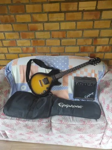 Guitarra Elétrica Epiphone Les Paul + Amplificador