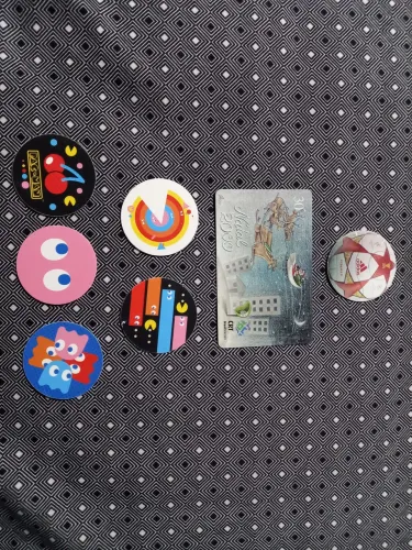 Tazos PAC MAN + Champions League + Cartão Telefone Natal