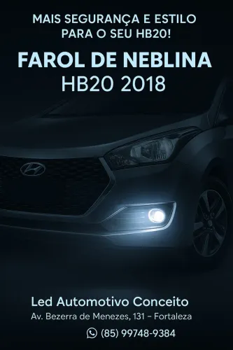 Farol de Neblina HB20 2016 2017 2018 2019