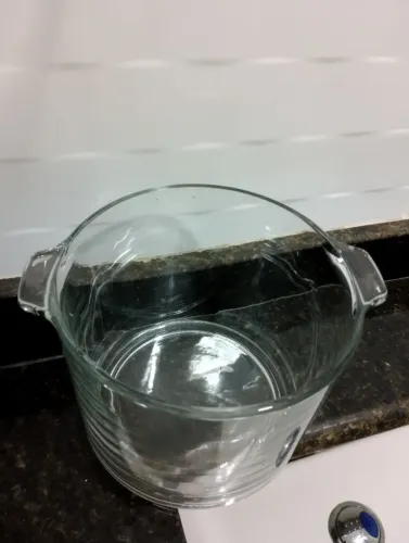 Balde de gelo em vidro resistente