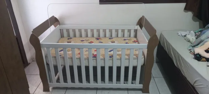 Berço 3 em 1 + colchão