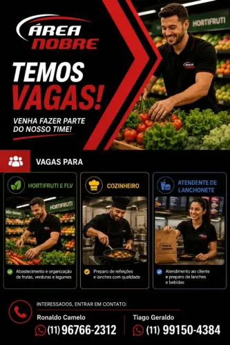 Vaga free lance 30 dias