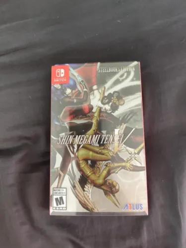 Shin Megami Tensei V Edição SteelBook para Nintendo Switch em perfeito estado