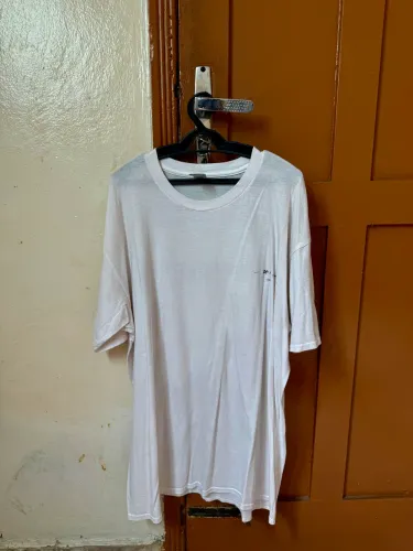 CAMISETA OFF WHITE, BRANCA, TAMANHO G