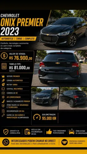 Chevrolet Onix Hatch Premier 1.0 12V TB Flex Aut. 4P 2023