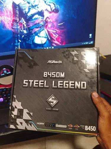 PLACA MAE B450M STEEL LEGEND