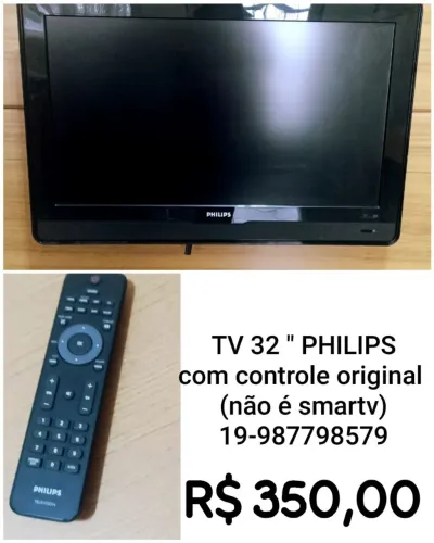  TV PHILIPS 32" + ANTENA DIGITAL 