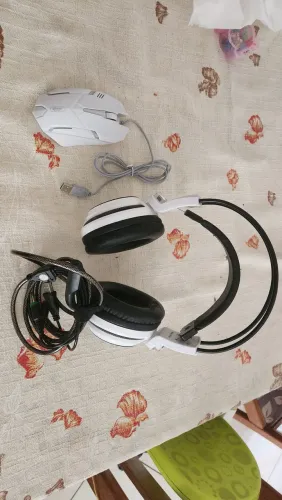 Headset knup kp400 + mouse game 1600 dpi