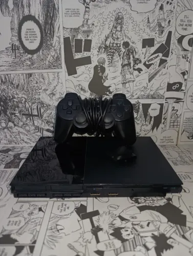 PlayStation 2 (PS2) No Estado + 1 Controle (Para Peças / Restauração)