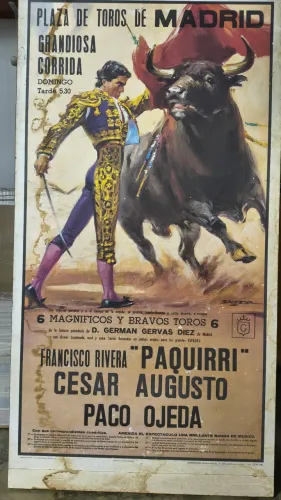 Quadro Poster moldurado PLAZA DE TOROS DE MADRID.