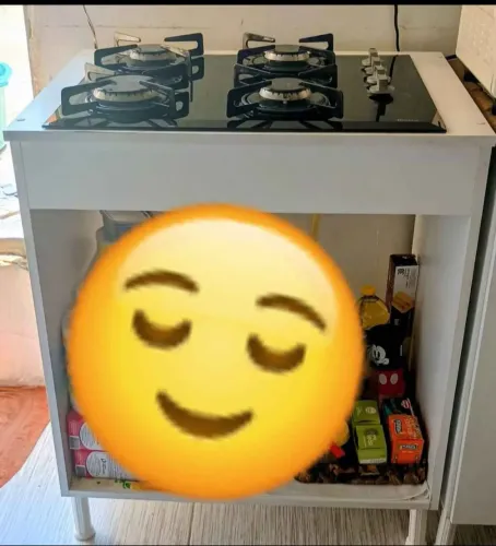 Bancada com Cooktop 4 bocas