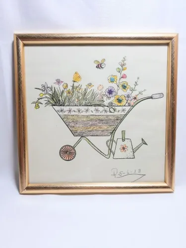 Quadro desenho à lápis.