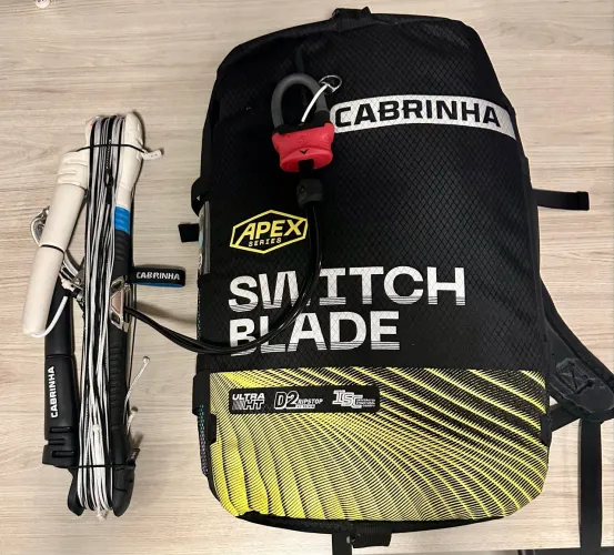 CABRINHA SWITCHBLADE APEX 10m + BARRA OVERDRIVE 2025 TRIMLINE KITE E BARRA