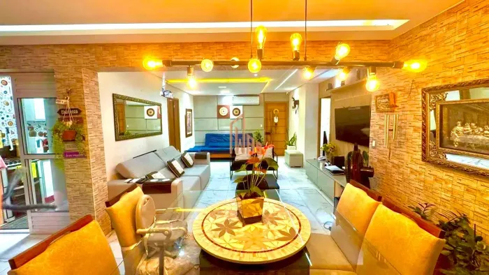 Apartamento com 3 quartos à venda no Torres Cenário,125m²-Mobiliado-3 Suítes