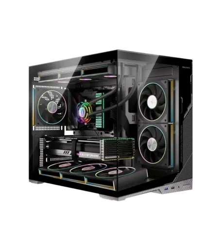 " GABINETE GAMER ESGAMING ZERO " ESTILO LIAN LI DYNAMIC MINE V2 " ( NOVO )