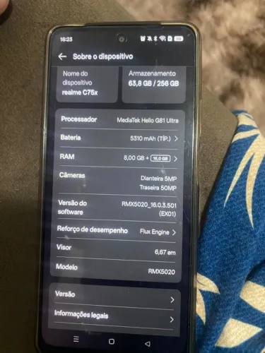 Realme c75x 7 meses de uso
