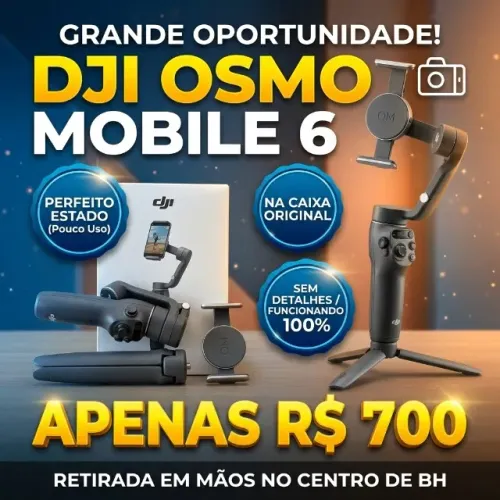 Estabilizador DJI Osmo Mobile 6 - Impecável