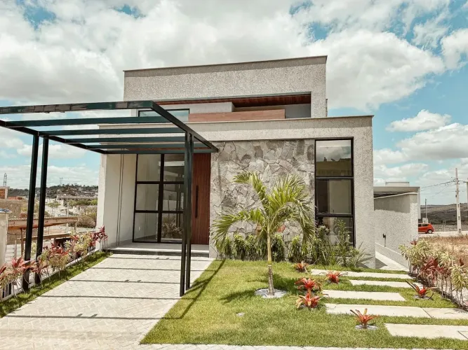 Casa em condomínio a venda com 96 m² - 3 quartos sendo 2 suítes