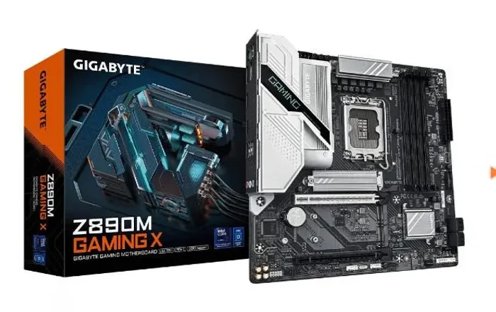 Placa Mãe Gigabyte Z890M Gaming X, Chipset Z890, Intel LGA 1851, MATX, DDR5