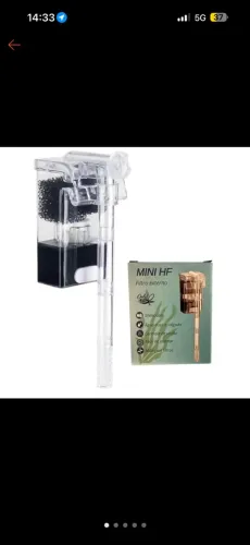 Filtro Only Fish Hang-on P/ Aquários Mini Hf-250 250l/h 127v