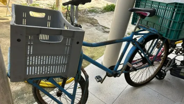 BICICLETA E GELADEIRA cama box