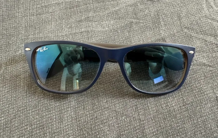 Ray-Ban New Wayfarer RB2132 Azul Fosco 58-18 Original