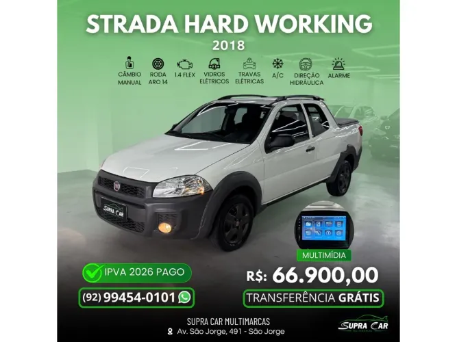 Fiat Strada Working Hard 1.4 Fire Flex 8V CD 2018