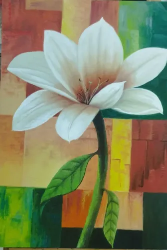 Absolut Flower, óleo sobre tela 50x70 