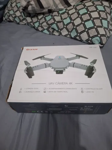 Drone E88 - Câmera 4K - Estado de Novo - Completo