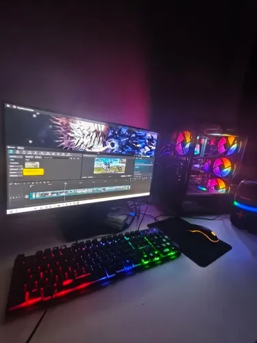 Pc gamer máquina de jogo e live de 10k por 5k