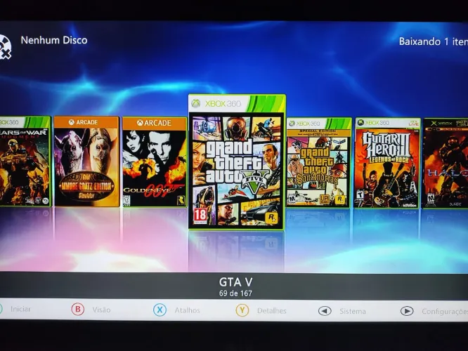 Xbox 360 Slim 500GB RGH + de 150 Jogos Completo | Aceito Cartão!!!