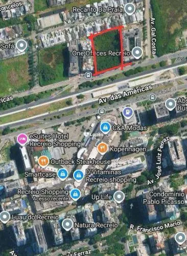 Terreno de Alto Padrão na Av. das Américas Recreio dos Bandeirantes
