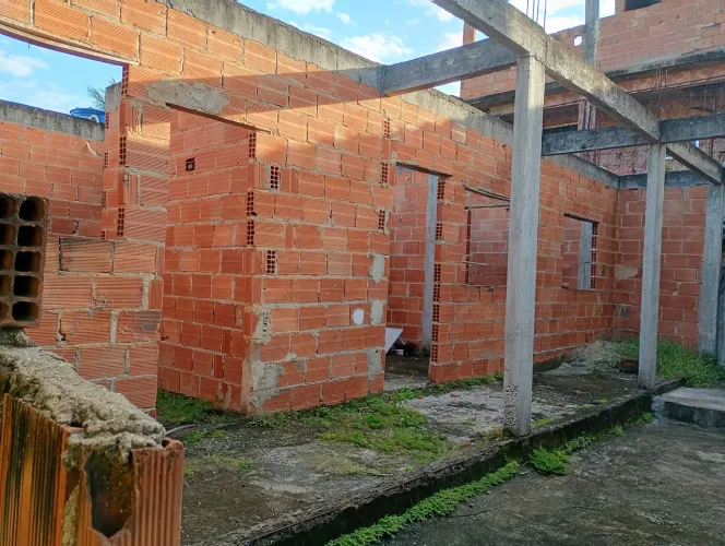 Casa pronta para colocar concreto na Lage 