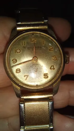 Relógio Vintage Relation 17 jewels Suíço- Para Restauro ou Peças 