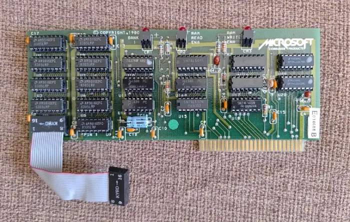Placa de Expansão MICROSOFT Language Card 16kb - ( P/ Exato / Apple II ) - Não Testada