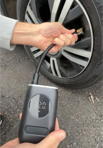 compressor de ar portátil recarregável calibrador de pneus