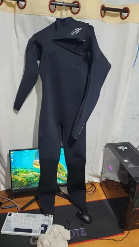 Long John Mormaii Ultra Skin Chestzip 32mm - Preto