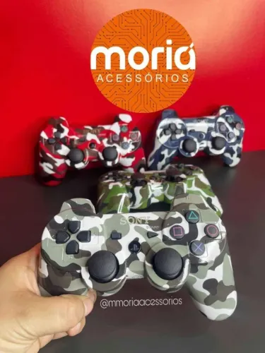 Controle Ps3 Joystick Sem Fio Camuflado