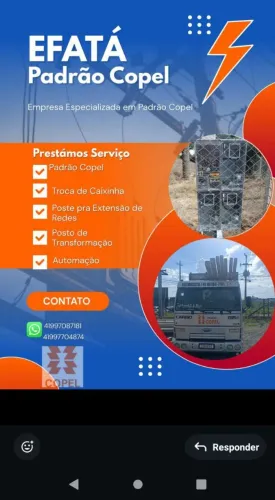 Poste padrão copel 