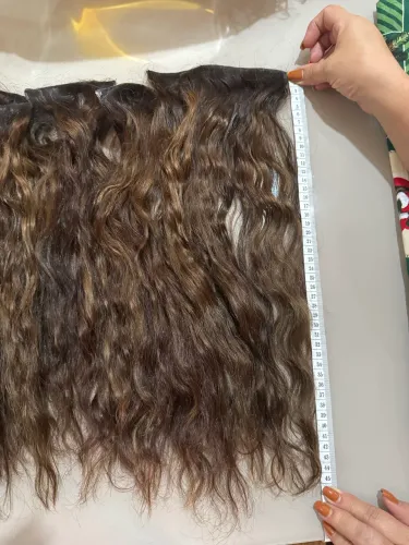 Cabelo 100% humano 216 gramas