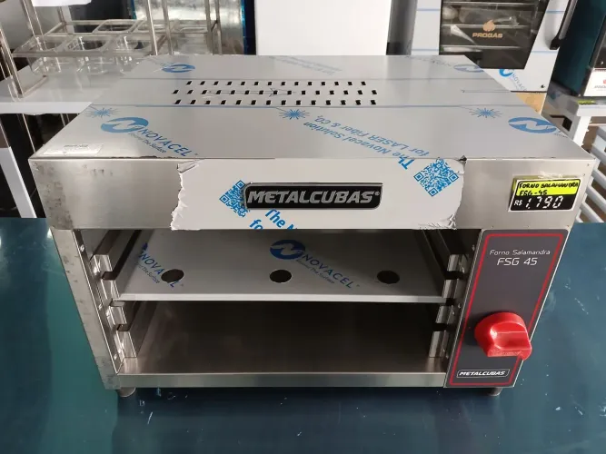 Forno Gratinador Salamandra à Gás FSG 45 Litros - Metalcubas