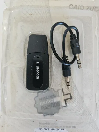 Receptor Usb Bluetooth De Audio Mais O Cabo Para Ligação